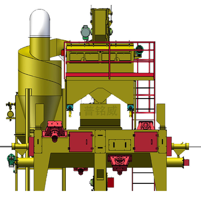Machine de dépoussiérage de surface métallique pour le dépoussiérage de barres de fil à l'échelle du moulin