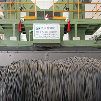 40-20RMB double position porte à rouleaux de fil de fer à barres de tir machine de soufflage pour éliminer la rouille