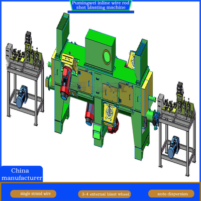Conception de la machine de soufflage en ligne continue de fil de fer pour fil de 30 à 80 m/min de diamètre