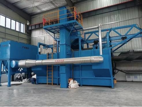 Service après-vente d'un an Machine à souffler à la bobine de fil de fer avec abrator rotatif