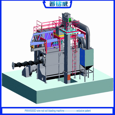 Machine de soufflage par fil de fer pour l'industrie sidérurgique 6m x 2m SA2.0-SA2.5 Propreté de surface