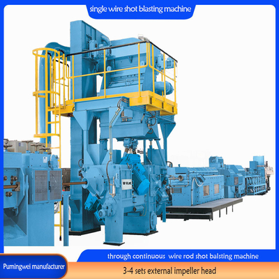 Personnalisation La machine de soufflage par tir à fil unique de couleur bleue pour l'élimination de la rouille S2.5-3.0
