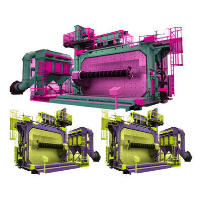 80 tonnes 6 mètres de hauteur Disque coupé machine de soufflage d'acier de haute capacité