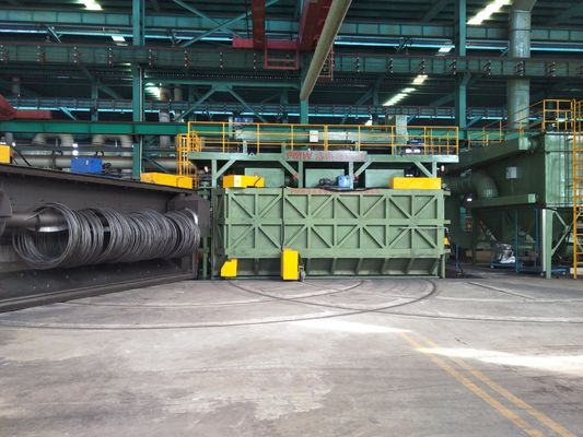 PMW5300 Porte pivotante fil de fer tiré sable de soufflage de la machine de soufflage 16.8x12.4x5.8m