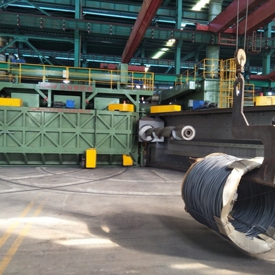 Machine spéciale de détachement de la rouille du fil de fer et de soufflage par tir pour câbles en acier