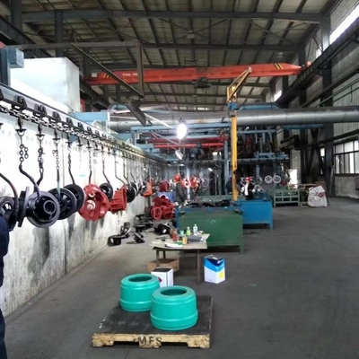 Machine de soufflage à couleur suspendue personnalisable pour l'industrie métallique
