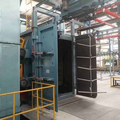 Machine de soufflage par tir suspendu en acier inoxydable pour le renforcement de la surface des roues dentées