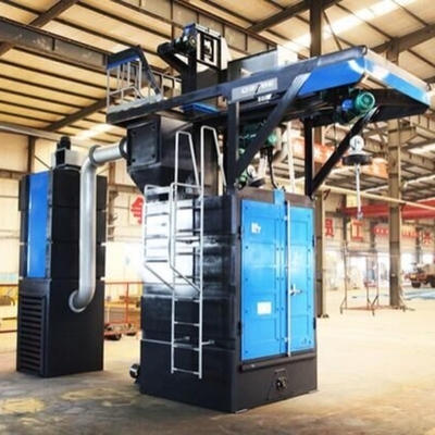 Machine de soufflage par tir suspendu en acier inoxydable pour le renforcement de la surface des roues dentées