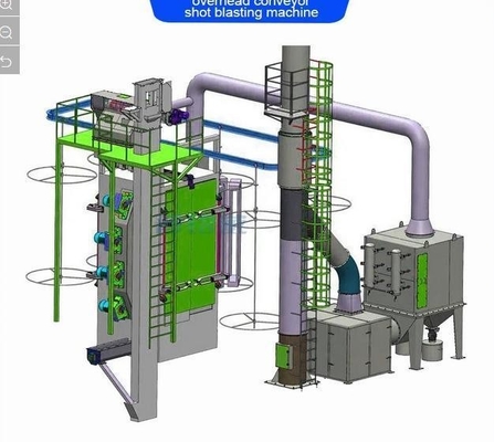 Conveyor machine de soufflage par coup de chaîne à travers abrator avec service après-vente