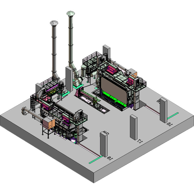3D électrique de fil de fer de bobine machine de soufflage de tir PMW5500 pour le dépoussiérage coût 18-35RMB/T