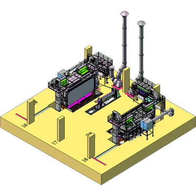 Nettoyage de décapage alternatif 4-9 bobines par heure Machine de soufflage par soufflage de bobine de fil de fer