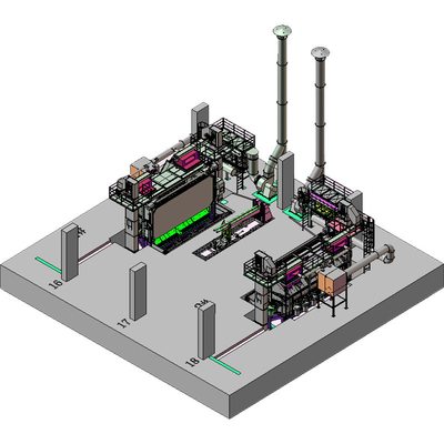 Machine de soufflage de fil de fer lisse avec contrôle automatique PLC à mandrin et porte