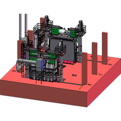 30kw/ensemble de double position de fil de fer à bobine de la machine de soufflage avec porte tournante PMW5500