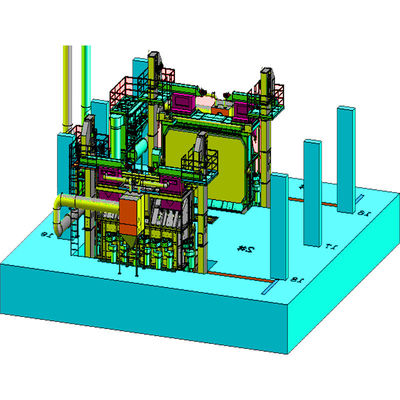 30kw/ensemble de double position de fil de fer à bobine de la machine de soufflage avec porte tournante PMW5500