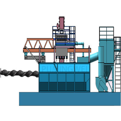 Personnalisé PLC Mobile Mandrel fil de fer à rouleaux bobine Shot Machine de soufflage pour votre exigence