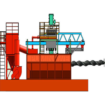 Personnalisé PLC Mobile Mandrel fil de fer à rouleaux bobine Shot Machine de soufflage pour votre exigence