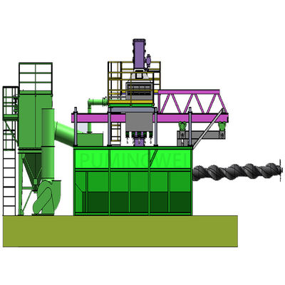 Machine de soufflage à haute pureté PMW5000D 3D à bobine de fil de fer avec mandrin mobile