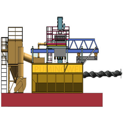 Machine de soufflage par soufflage à barres de fil à mandrille rétractable à position unique PMW5000D