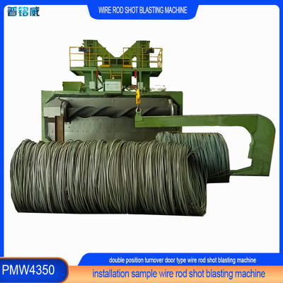 Machine de soufflage de fil de fer 0.2-0.3% Perte de fil et 4,35m Longueur du mandrin à levier