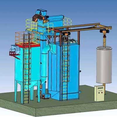 Machine de soufflage à coups de feu de la série Q37 pour le nettoyage des couleurs bleues