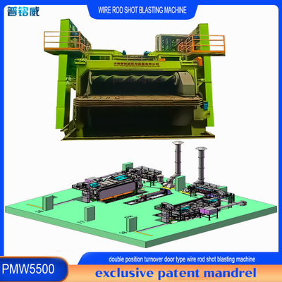 PMW5500 Machine de soufflage par soufflage à la bobine de fil de fer avec conception avancée de mandrin et de structure
