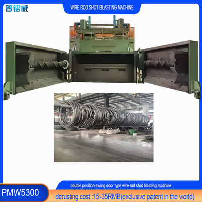 Machine de nettoyage à haute pureté de fil de fer à rouleaux de fil de fer à rouleaux de couleur verte