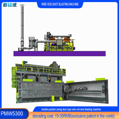 Machine de dépollution de fil de fer sur mesure pour le dépoussiérage de la surface du fil de fer