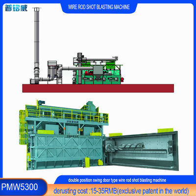 Machine de soufflage par tir de bobine de fil de nettoyage pour les bobines de fil de différentes spécifications