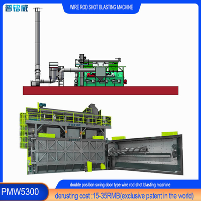 Produits en fil galvanisé Machine de soufflage par soufflage à la bobine de fil de fer avec 16,8*12,4*5,8m