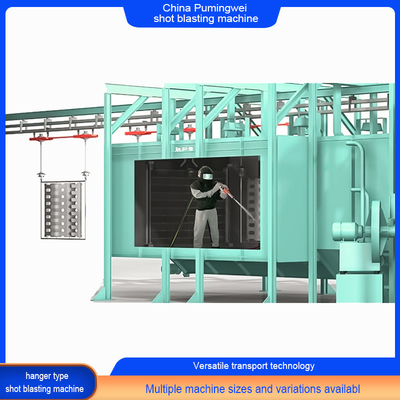 Machine de soufflage à rayonnage à haute continuité avec crochets