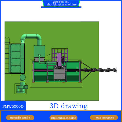 Machine de soufflage à la bobine de la tige de fil de Pumingwei avec système de convoyeur à vis