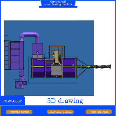 Machine de soufflage à la bobine de la tige de fil de Pumingwei avec système de convoyeur à vis