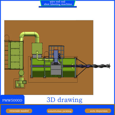 Machine de soufflage à la bobine de la tige de fil de Pumingwei avec système de convoyeur à vis