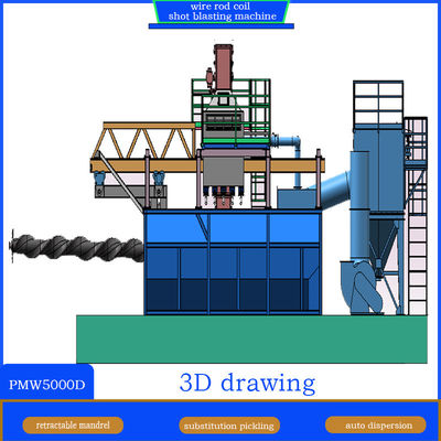Machine de soufflage à la bobine de la tige de fil de Pumingwei avec système de convoyeur à vis