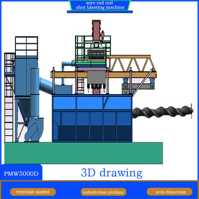 Machine de soufflage à la bobine de la tige de fil de Pumingwei avec système de convoyeur à vis