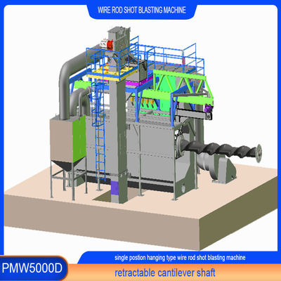 9*4*5.8m Machine de soufflage par soufflage à fil de fer de couleur verte avec décapage substitué