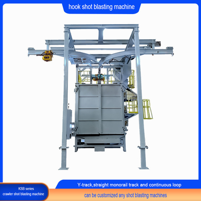 Machine de soufflage à tir à suspension à rotor avec piste Y et abrator à chenille personnalisé