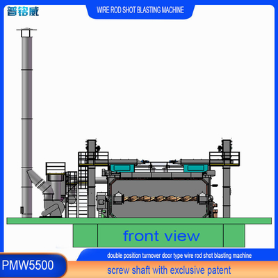 Machine de soufflage par soufflage à barres de fil en acier PMW5500 à porte oscillante avec fonctionnalités personnalisées