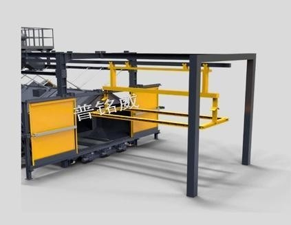Machine de soufflage par soufflage de rouleaux en acier au carbone Q6930g pour les structures en acier
