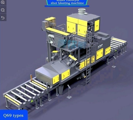 4*11kw Convection haute préchauffage convoyeur à rouleaux de tir de machine de soufflage personnalisée