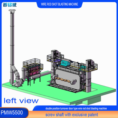 30kw/Set Puissance de la tête de l'impulseur Pmw 5500 Machine de soufflage à fil de fer 8 roues de soufflage