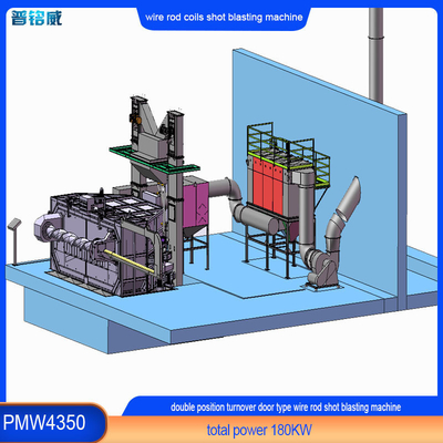 Puissance de la tête de l'impulseur 30 kW/ensemble Machine de soufflage par coup de tige de fil de fer pour le déblaiement de la surface du fil de fer