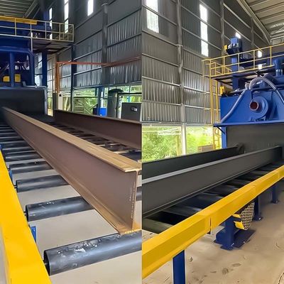 Machine de soufflage à chaud à rouleaux de la série Q69 pour le nettoyage de la surface de la pièce dans le chantier naval