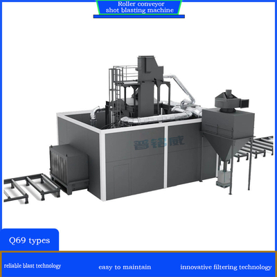 Machine de soufflage par tir à rouleaux pour l'élimination de la rouille et de l'échelle thermique à haute pureté