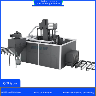 Machine de soufflage par tir à rouleaux pour l'élimination de la rouille et de l'échelle thermique à haute pureté