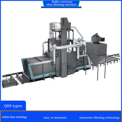 Machine de soufflage électrique à rouleaux convecteurs pour l' élimination parfaite de l' abrasif
