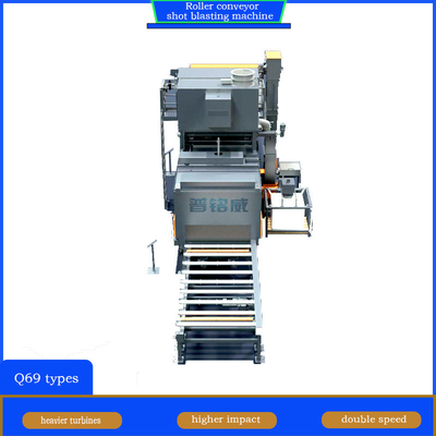 Machine de soufflage à tir à l'aide de rouleaux de convoyeur personnalisés avec processus de soufflage continu