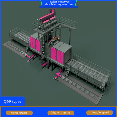 Personnalisation Machine de soufflage à tir à rouleaux avancés pour plaque d'acier mince
