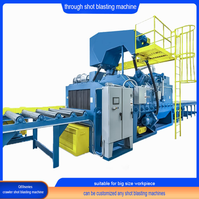 Machines de soufflage par soufflage électrique à rouleaux pour la préparation de la surface des barres d'acier