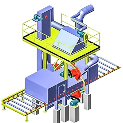 Convecteur à rouleaux abrator à travers la catenarie pour machine de soufflage à rayons H personnalisé